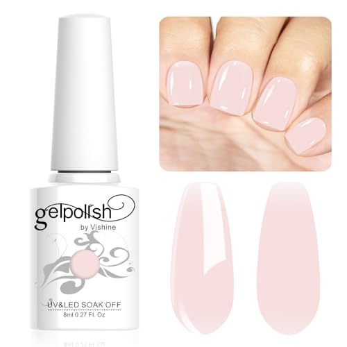 Vishine 8ml Gel Nail Polish Jelly Pink Gel Polish Sheer Neutral Color Jelly Gel Nail Polish Natural Translucent Soak Off UV Gel Nail Art French Manicure L138 Vishine 8ml Gel Nail Polish Jelly Pink Gel Polish Sheer Neutral Color Jelly Gel Nail Polish Natural Translucent Soak Off UV Gel Nail Art French Manicure L138 von Vishine