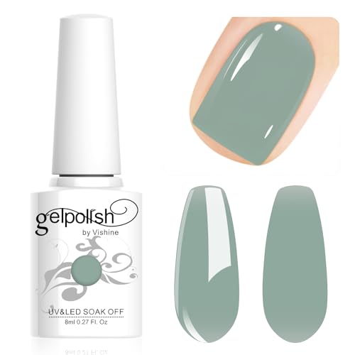 Vishine 8ml Gel Nail Polish Jelly Sage Green Gel Polish Sheer Neutral Color Jelly Gel Nail Polish Natural Translucent Soak Off UV Gel Nail Art Manicure L164 Vishine 8ml Gel Nail Polish Jelly Sage Green Gel Polish Sheer Neutral Color Jelly Gel Nail Polish Natural Translucent Soak Off UV Gel Nail Art Manicure L164 von Vishine