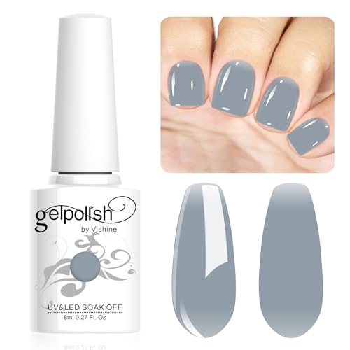Vishine 8ml Gel Nail Polish Jelly Slate Blue Gel Polish Sheer Neutral Color Jelly Gel Nail Polish Natural Translucent Soak Off UV Gel Nail Art French Manicure L163 Vishine 8ml Gel Nail Polish Jelly Slate Blue Gel Polish Sheer Neutral Color Jelly Gel Nail Polish Natural Translucent Soak Off UV Gel Nail Art French Manicure L163 von Vishine