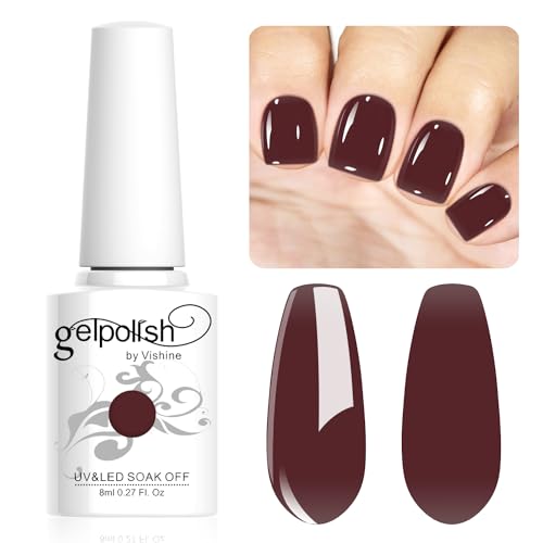 Vishine 8ml Gel Nail Polish Jelly Wine Red Gel Polish Sheer Neutral Color Jelly Gel Nail Polish Natural Translucent Soak Off UV Gel Nail Art Manicure L177 Vishine 8ml Gel Nail Polish Jelly Wine Red Gel Polish Sheer Neutral Color Jelly Gel Nail Polish Natural Translucent Soak Off UV Gel Nail Art Manicure L177 von Vishine