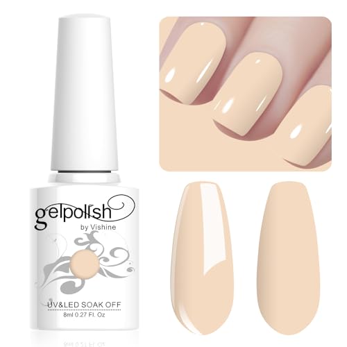Vishine 8ml Pastel Gel Nail Polish Macaroon Gel Polish Soft Bright Colors Long-Lasting Soak Off Nail Art Manicure Salon at Home, L184 Vishine 8ml Pastel Gel Nail Polish Macaroon Gel Polish Soft Bright Colors Long-Lasting Soak Off Nail Art Manicure Salon at Home, L184 von Vishine