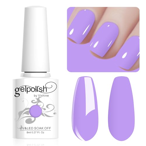 Vishine 8ml Pastel Gel Nail Polish Macaroon Gel Polish Soft Bright Colors Long-Lasting Soak Off Nail Art Manicure Salon at Home, L206 Vishine 8ml Pastel Gel Nail Polish Macaroon Gel Polish Soft Bright Colors Long-Lasting Soak Off Nail Art Manicure Salon at Home, L206 von Vishine