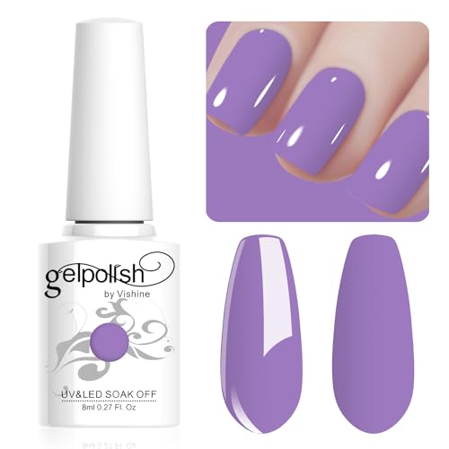 Vishine 8ml Pastel Gel Nail Polish Macaroon Gel Polish Soft Bright Colors Long-Lasting Soak Off Nail Art Manicure Salon at Home, L207 Vishine 8ml Pastel Gel Nail Polish Macaroon Gel Polish Soft Bright Colors Long-Lasting Soak Off Nail Art Manicure Salon at Home, L207 von Vishine