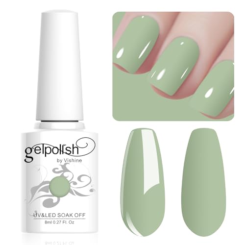 Vishine 8ml Pastel Gel Nail Polish Macaroon Gel Polish Soft Bright Colors Long-Lasting Soak Off Nail Art Manicure Salon at Home, L225 Vishine 8ml Pastel Gel Nail Polish Macaroon Gel Polish Soft Bright Colors Long-Lasting Soak Off Nail Art Manicure Salon at Home, L225 von Vishine