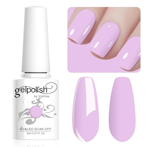 Vishine 8ml Pastel Gel Nail Polish Macaroon Lilac Gel Polish Soft Bright Colors Long-Lasting Soak Off Nail Art Manicure Salon at Home, L199 Vishine 8ml Pastel Gel Nail Polish Macaroon Lilac Gel Polish Soft Bright Colors Long-Lasting Soak Off Nail Art Manicure Salon at Home, L199 von Vishine