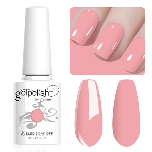 Vishine 8ml Pastel Gel Nail Polish Macaroon Rose Gel Polish Soft Bright Colors Long-Lasting Soak Off Nail Art Manicure Salon at Home, L194 Vishine 8ml Pastel Gel Nail Polish Macaroon Rose Gel Polish Soft Bright Colors Long-Lasting Soak Off Nail Art Manicure Salon at Home, L194 von Vishine