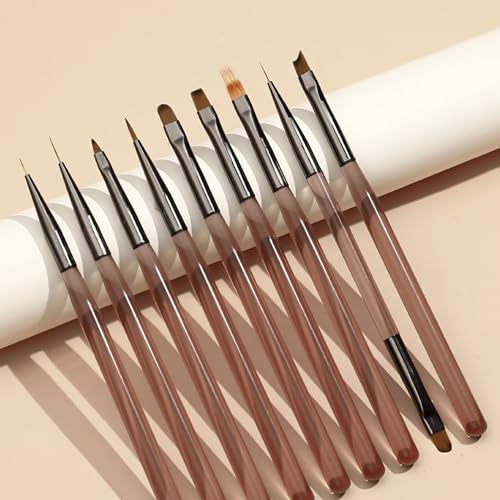 Vishine 9pcs Nail Art Brushes Set,Nail Art Tool, Nail Dotting Tools, Nail Art Design Brushes for Gel Polish, Nail Polish Brushes&Clean Up Brushes, 3D Nail Art Decorations Brush at Home DIY Manicure Vishine 9pcs Nail Art Brushes Set,Nail Art Tool, Nail Dotting Tools, Nail Art Design Brushes for Gel Polish, Nail Polish Brushes&Clean Up Brushes, 3D Nail Art Decorations Brush at Home DIY Manicure von Vishine