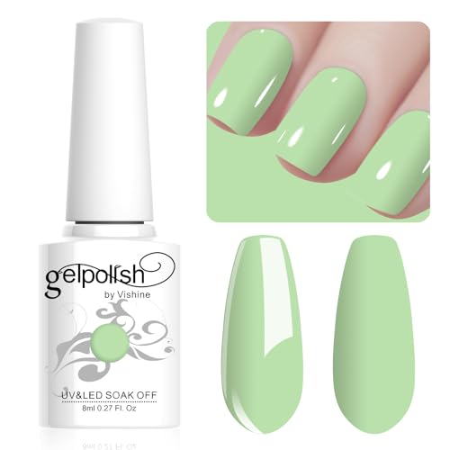 Vishine Gel Nail Polish, 1Pcs 8ml Lightsage Gel Polish Soak Off UV LED Gel Nail Art DIY Gel Nail Manicure for Girls Women #064 Vishine Gel Nail Polish, 1Pcs 8ml Lightsage Gel Polish Soak Off UV LED Gel Nail Art DIY Gel Nail Manicure for Girls Women #064 von Vishine
