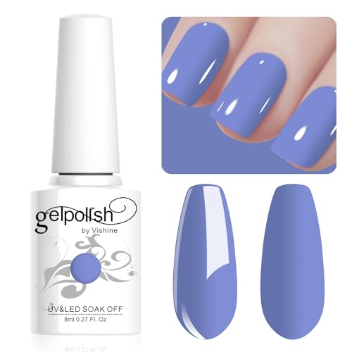 Vishine Gel Nail Polish, 1Pcs 8ml Slateblue Gel Polish Soak Off UV LED Gel Nail Art DIY Gel Nail Manicure for Girls Women #073 Vishine Gel Nail Polish, 1Pcs 8ml Slateblue Gel Polish Soak Off UV LED Gel Nail Art DIY Gel Nail Manicure for Girls Women #073 von Vishine
