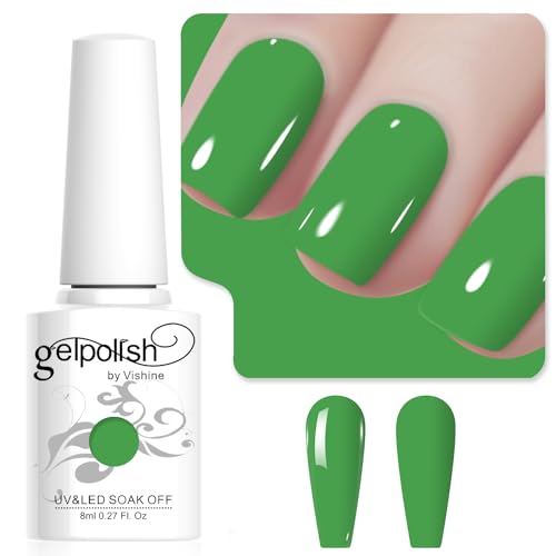 Vishine Green Gel Nail Polish, 1Pcs 8ml Kelly Green Gel Polish Green Color Nail Polish Gel High Gloss Soak Off U V Gel Nail French Nail Manicure Salon DIY L233 Vishine Green Gel Nail Polish, 1Pcs 8ml Kelly Green Gel Polish Green Color Nail Polish Gel High Gloss Soak Off U V Gel Nail French Nail Manicure Salon DIY L233 von Vishine