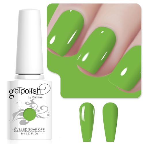 Vishine Green Gel Nail Polish, 1Pcs 8ml Light Green Gel Polish Green Color Nail Polish Gel High Gloss Soak Off U V Gel Nail French Nail Manicure Salon DIY L231 Vishine Green Gel Nail Polish, 1Pcs 8ml Light Green Gel Polish Green Color Nail Polish Gel High Gloss Soak Off U V Gel Nail French Nail Manicure Salon DIY L231 von Vishine