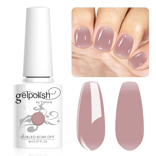Vishine Neutral Gel Nail Polish 8ml Sheer Crystal Nude Color Jelly, Natural Translucent Soak Off U V LED Nail Lamp Translucent Nail Art Gel L108 Vishine Neutral Gel Nail Polish 8ml Sheer Crystal Nude Color Jelly, Natural Translucent Soak Off U V LED Nail Lamp Translucent Nail Art Gel L108 von Vishine