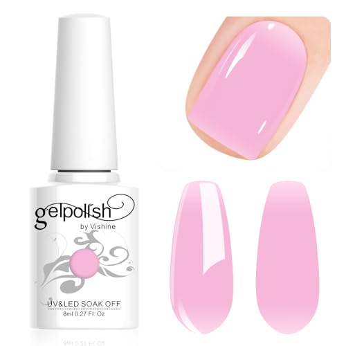 Vishine Neutral Gel Nail Polish 8ml Sheer Crystal Nude Pink Color Jelly, Natural Translucent Soak Off U V LED Nail Lamp Translucent Nail Art Gel L112 Vishine Neutral Gel Nail Polish 8ml Sheer Crystal Nude Pink Color Jelly, Natural Translucent Soak Off U V LED Nail Lamp Translucent Nail Art Gel L112 von Vishine