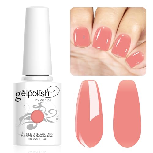 Vishine Neutral Gel Nail Polish 8ml Sheer Crystal Pink Color Jelly, Natural Translucent Soak Off U V LED Nail Lamp Translucent Nail Art Gel L125 Vishine Neutral Gel Nail Polish 8ml Sheer Crystal Pink Color Jelly, Natural Translucent Soak Off U V LED Nail Lamp Translucent Nail Art Gel L125 von Vishine