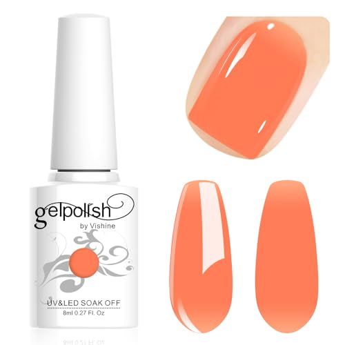 Vishine Neutral Gel Nail Polish 8ml Sheer Orange Color Jelly, Natural Translucent Soak Off U V LED Nail Lamp Translucent Nail Art Gel L122 Vishine Neutral Gel Nail Polish 8ml Sheer Orange Color Jelly, Natural Translucent Soak Off U V LED Nail Lamp Translucent Nail Art Gel L122 von Vishine