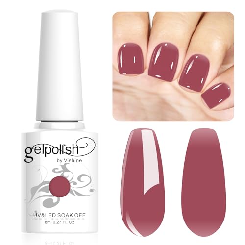 Vishine Neutral Gel Nail Polish 8ml Sheer Red Color Jelly, Natural Translucent Soak Off U V LED Nail Lamp Translucent Nail Art Gel L131 Vishine Neutral Gel Nail Polish 8ml Sheer Red Color Jelly, Natural Translucent Soak Off U V LED Nail Lamp Translucent Nail Art Gel L131 von Vishine