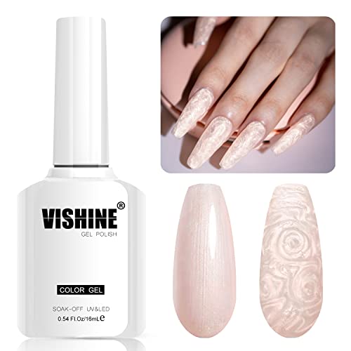 Vishine Orange Pearl Gel Nagellack, 16ml Glitter Zeichnung Gel Polish Schimmer Meerjungfrau Nagelgel Soak Off UV Gel für Nail Art Salon Home DIY Maniküre M165 Vishine Orange Pearl Gel Nagellack, 16ml Glitter Zeichnung Gel Polish Schimmer Meerjungfrau Nagelgel Soak Off UV Gel für Nail Art Salon Home DIY Maniküre M165 von Vishine