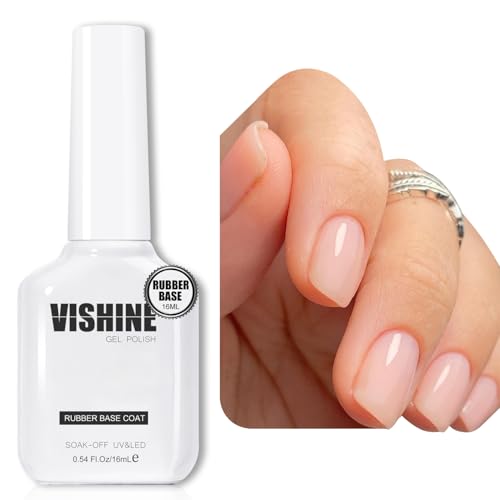 Vishine Rubber Base 5-in-1 Rubber Builder, 16 ml Jelly Nude Nagellack, semi-permanent, Gel, UV, LED, Gel, Polish, Stärkung und Reparatur von Maniküre, Nail Art #064 Vishine Rubber Base 5-in-1 Rubber Builder, 16 ml Jelly Nude Nagellack, semi-permanent, Gel, UV, LED, Gel, Polish, Stärkung und Reparatur von Maniküre, Nail Art #064 von Vishine