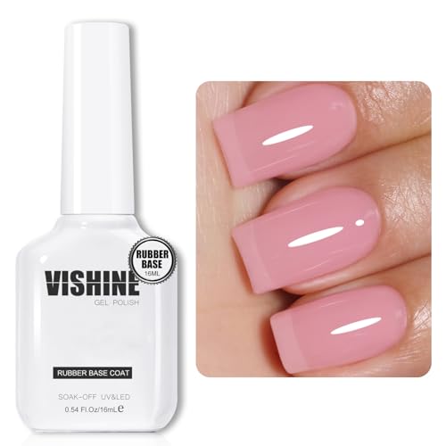 Vishine Rubber Base 5 in 1 Rubber Builder Rosa, 16 ml Bubble Pink Nagellack, semi-permanent, Gel, UV, LED, Gel, Polish, Stärkung und Reparatur von Maniküre, Nail Art #067 Vishine Rubber Base 5 in 1 Rubber Builder Rosa, 16 ml Bubble Pink Nagellack, semi-permanent, Gel, UV, LED, Gel, Polish, Stärkung und Reparatur von Maniküre, Nail Art #067 von Vishine
