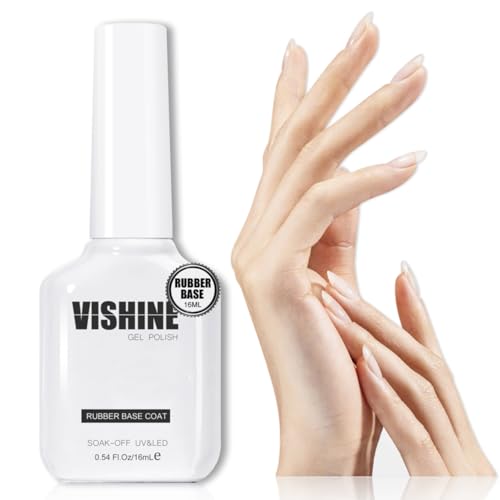 Vishine Rubber Base 5 in 1 Rubber Builder Transparent, 16 ml klarer Nagellack, semi-permanenter Gel-Nagellack, UV LED Gel Polish, Stärkung und Reparatur von Maniküre, Nail Art #060 Vishine Rubber Base 5 in 1 Rubber Builder Transparent, 16 ml klarer Nagellack, semi-permanenter Gel-Nagellack, UV LED Gel Polish, Stärkung und Reparatur von Maniküre, Nail Art #060 von Vishine