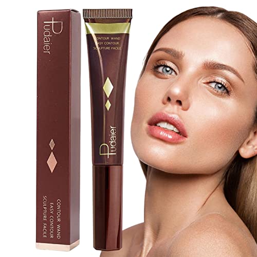 Flüssiger Konturenstift, Glatter, cremiger, flüssiger Gesichts-Concealer-Stift mit weichem Kissen-Applikator, Creamy Liquid Contours Stick Body Face Glowing Contours Make-up Visiblurry von Visiblurry