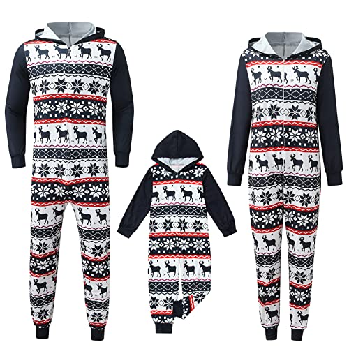 Weihnachten Pyjama Familie Set Passender Schlafanzug Weihnachtspyjama Damen Herren Jumpsuit Kinder Outfit Baby Overall Strampler Rotes Kariertes Nachtwäsche Hausanzug Winter Schlafanzüge @1 von Viunychn