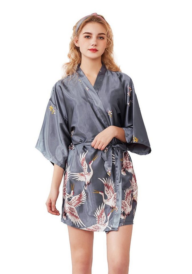 Vivi Idee Nachthemd Kimono Morgenmantel Negligee kurz damen von Vivi Idee