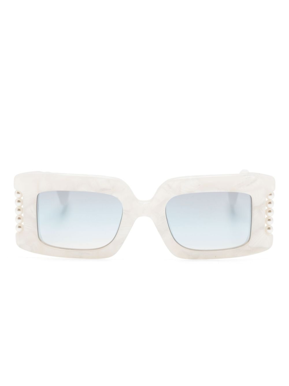 Vivienne Westwood Judy Sonnenbrille mit eckigem Gestell - Weiß von Vivienne Westwood