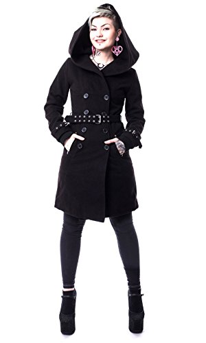 Vixxsin Decay Coat Frauen Wintermantel schwarz 3XL 80% Polyester, 20% Viskose Rockwear von Vixxsin