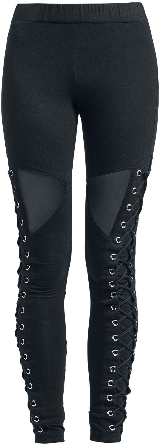 Vixxsin - Gothic Leggings - Onyx Leggings - S bis XL - für Damen - Größe S - schwarz von Vixxsin