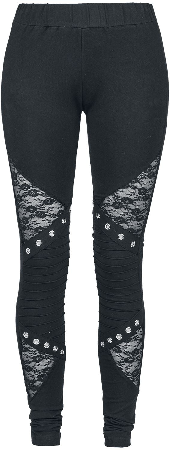 Vixxsin - Gothic Leggings - Rev Leggings - S bis 4XL - für Damen - Größe L - schwarz von Vixxsin