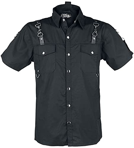 Vixxsin RE Shirt Männer Kurzarmhemd schwarz XXL 100% Baumwolle Gothic, Horror, Industrial von Vixxsin