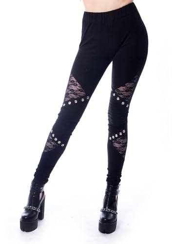 Vixxsin Rev Leggings Frauen Leggings schwarz S 95% Baumwolle, 5% Elasthan Gothic, Rockwear, Steampunk Vixxsin Rev Leggings Frauen Leggings schwarz S 95% Baumwolle, 5% Elasthan Gothic, Rockwear, Steampunk von Vixxsin