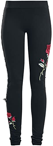 Vixxsin Rose Corset Legging Frauen Leggings schwarz L 95% Baumwolle, 5% Elasthan Romantik von Vixxsin