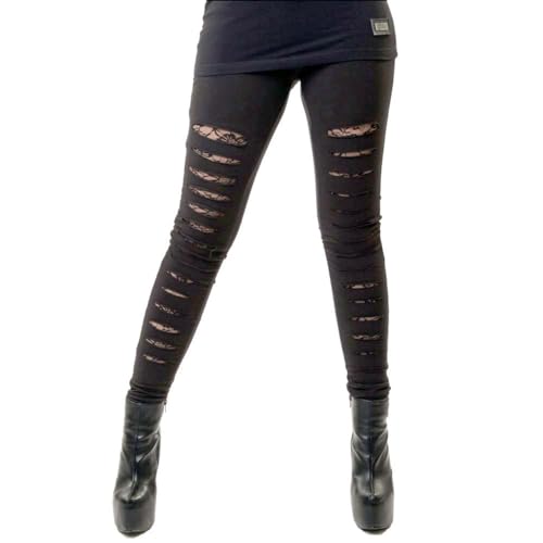 Vixxsin Slasher Frauen Leggings schwarz M 95% Baumwolle, 5% Elasthan Everyday Goth von Vixxsin