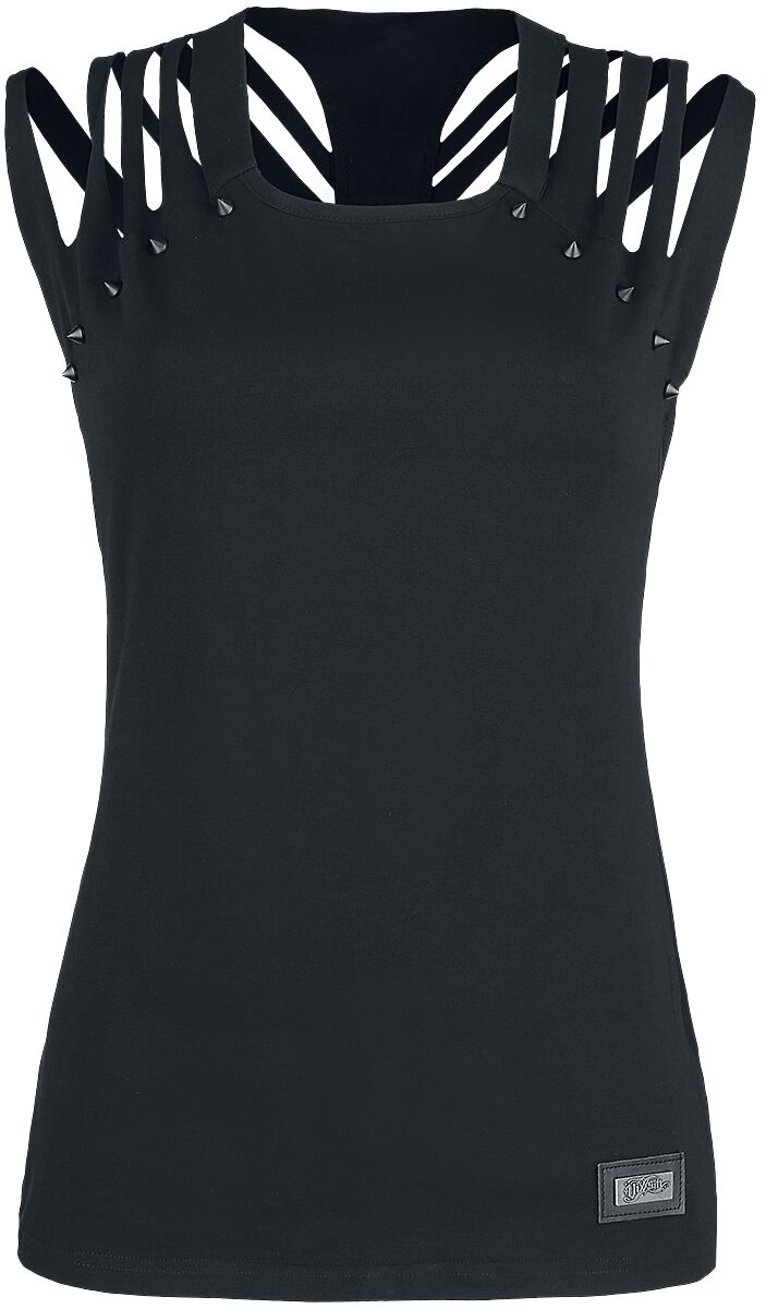 Vixxsin Top - Yanet Top - M bis XL - für Damen - Größe L - schwarz von Vixxsin