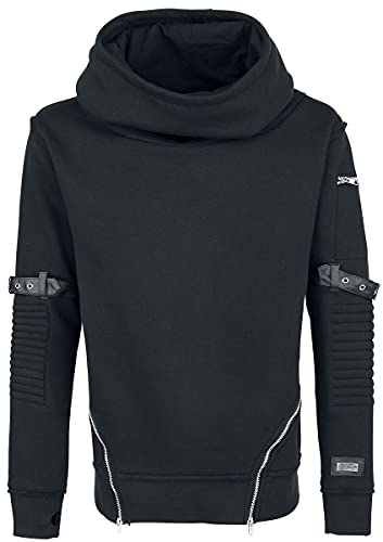 Vixxsin Voyage Hood Männer Kapuzenpullover schwarz S 80% Baumwolle, 20% Polyester Gothic von Vixxsin