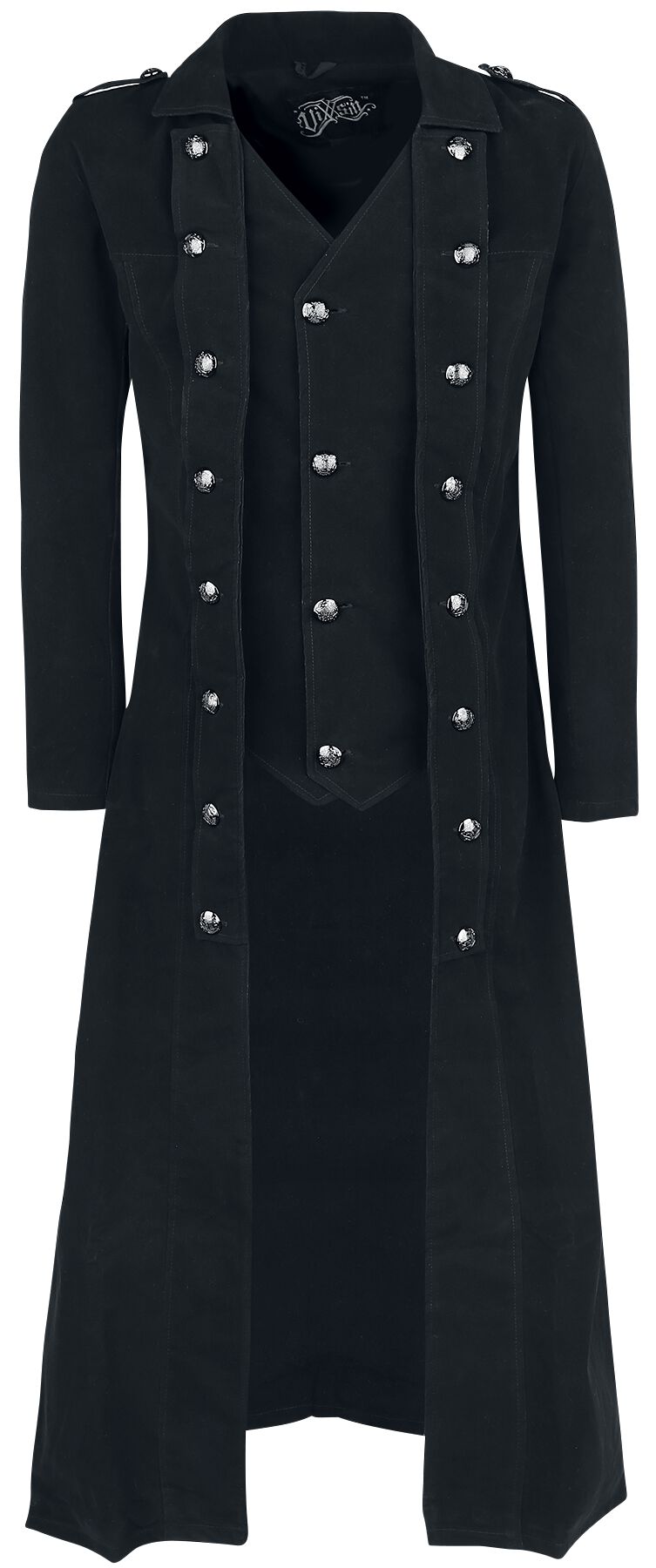 Vixxsin Walker Coat Wintermantel schwarz in XXL von Vixxsin