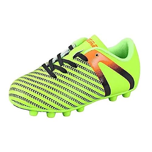 Vizari Impact JR FG Fussballschuhe Kinder - Stollenschuhe Outdoor Fußballschuhe für Jungen & Mädchen - Grün/Orange, Größe 21 von Vizari