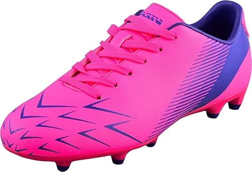 Vizari Ranger FG Fussballschuhe Kinder - Stollenschuhe - Outdoor Fester Untergrund - Fußballschuhe für Jungen & Mädchen - Rosa, Violett - Größe 28.5 von Vizari