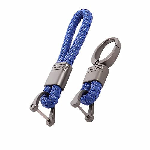 Voarge 2er Pack Schlüsselanhänger Auto Schlüsselanhänger, Zinklegierung Karabiner Schlüsselanhänger für Herren und Damen (2 Stück) (Blau) von Voarge