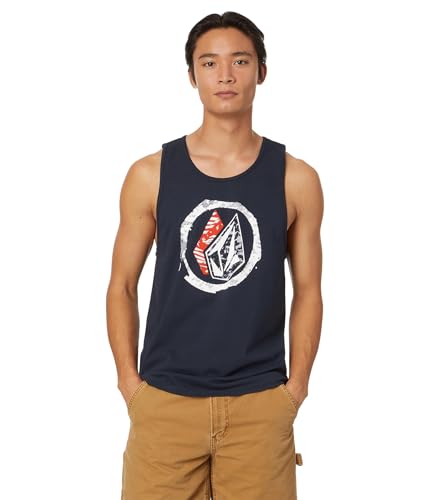 Volcom Ärmelloses Herren-Tanktop mit Grafik, Marineblau, XL von Volcom