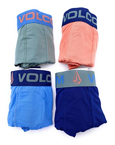 Volcom Boxer Shorts I Boxer Briefs I 4er Pack I Herren I Gr.M,L,XL I Blau-Hellblau-Orange-Grau I Performance Stretch (as3, Alpha, l, Regular, Regular) von Volcom