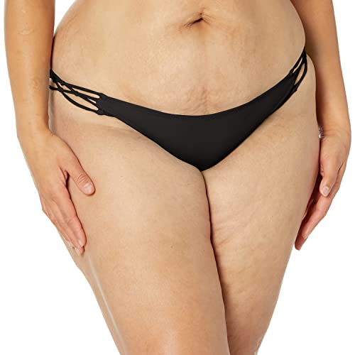 Volcom Damen Simply Solid Full Bottom (Regular & Plus Size) Bikini-Unterteile, New Black, XS von Volcom
