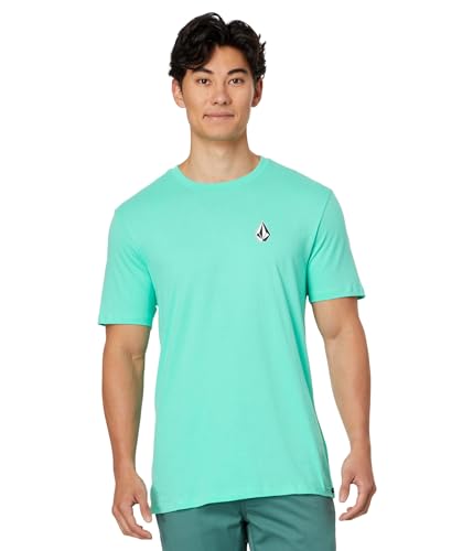 Volcom Deadly Stone Herren-T-Shirt, Moderne Passform, kurzärmelig, Dusty Aqua, Mittel von Volcom