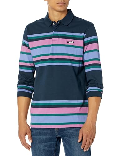 Volcom Herren Sumpter Langarm-Poloshirt Polohemd, Marineblau, L von Volcom