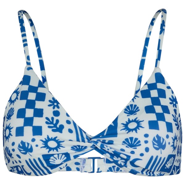 Volcom - Women's Island Dream Crop - Bikini-Top Gr S blau von Volcom