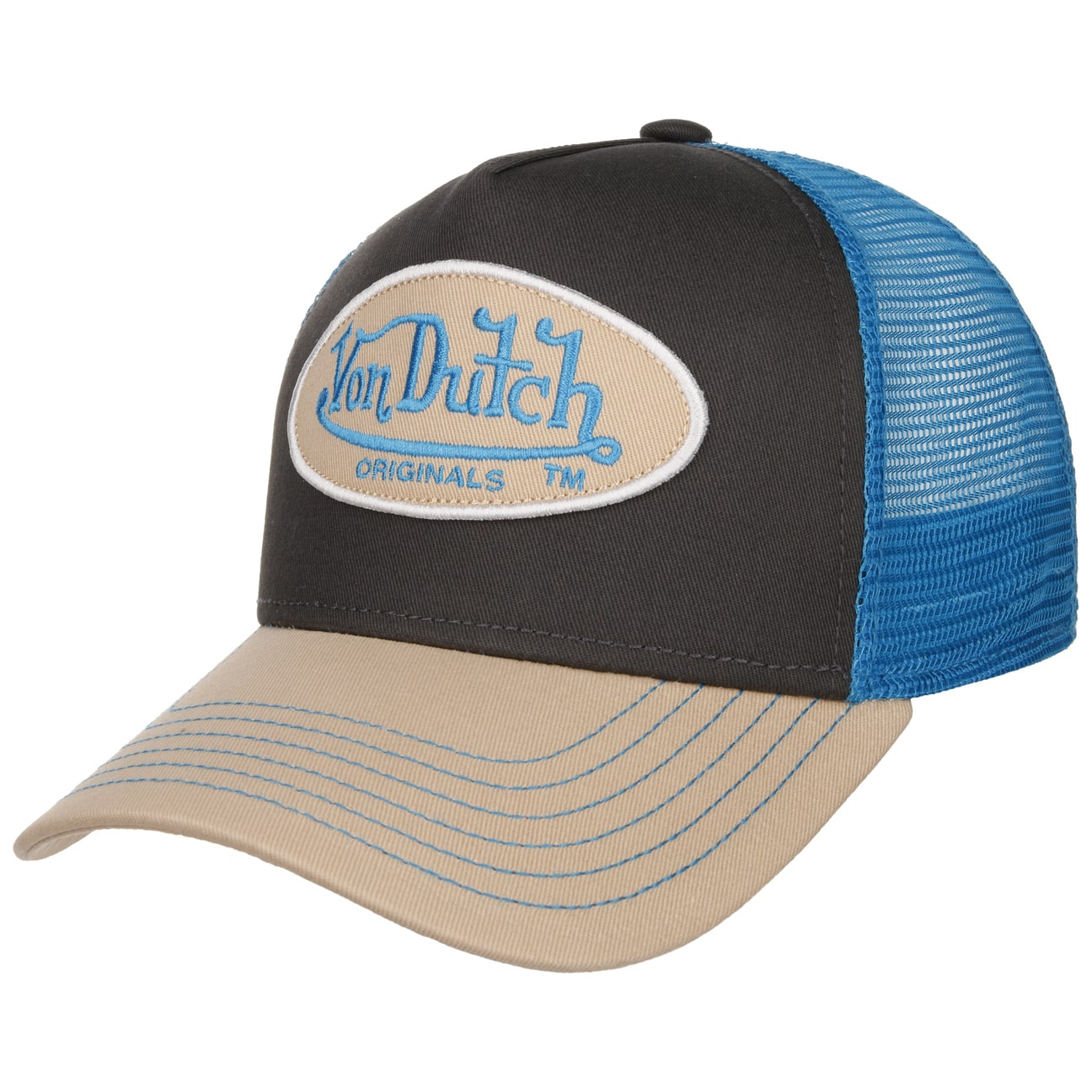 Boston Oval Patch Trucker Cap by Von Dutch von Von Dutch