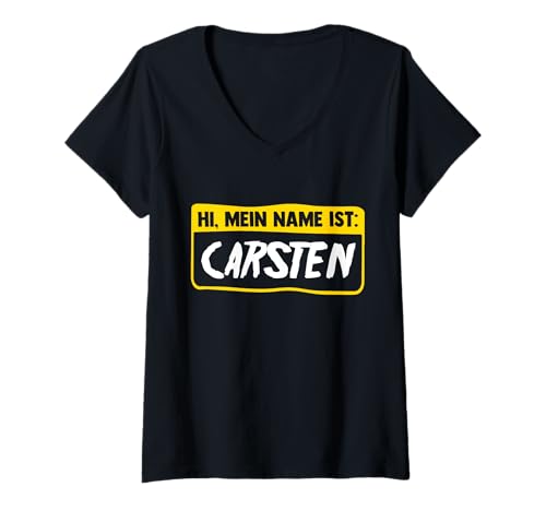 Damen Carsten T-Shirt mit V-Ausschnitt Damen Carsten T-Shirt mit V-Ausschnitt von Vorname Carsten