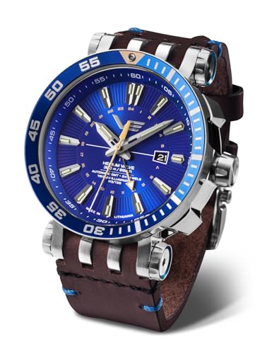 Vostok Europe Herrenuhr Automatik GMT Energia Rocket Blau 2 Bänder NH34-575A716_Blue von Vostok Europe